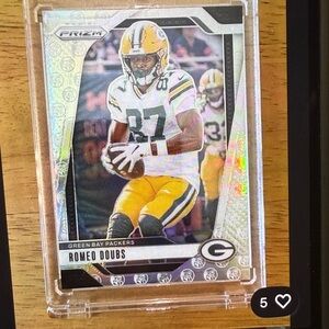 Romeo Doubs - Panini Prizm Green Bay Packers Card - Yellow and White